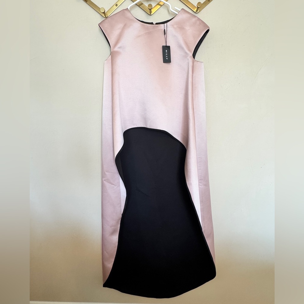 Milly peau de soie blush shell cape